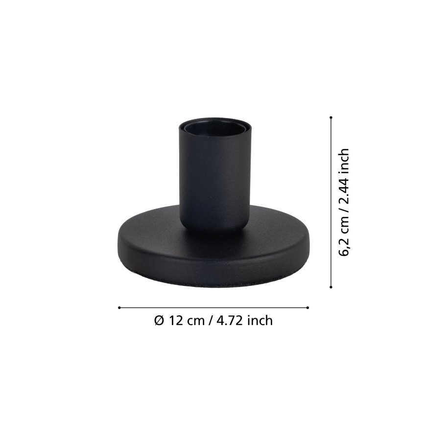 Eglo - Lampefod 1xE27/40W/230V sort