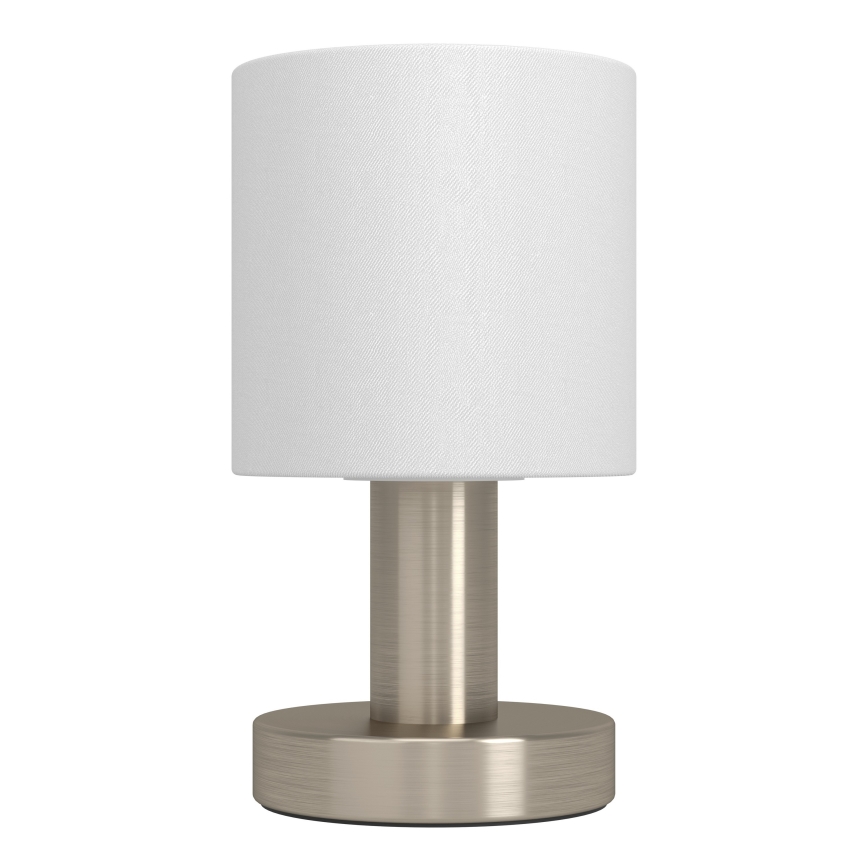 Eglo - Bordlampe 1xE14/40W/230V hvid/mat krom