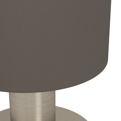 Eglo - Bordlampe 1xE14/40W/230V brun/mat krom