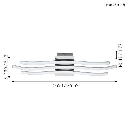 Eglo - LED loftsbelysning  LED/26W/230V