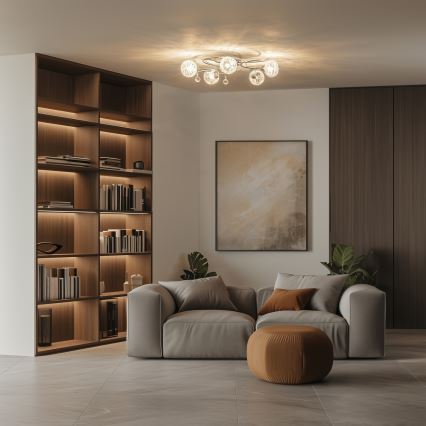 Eglo 32103 - LED påbygget lysekrone VELAGO 5xG9/33W/230V poleret krom