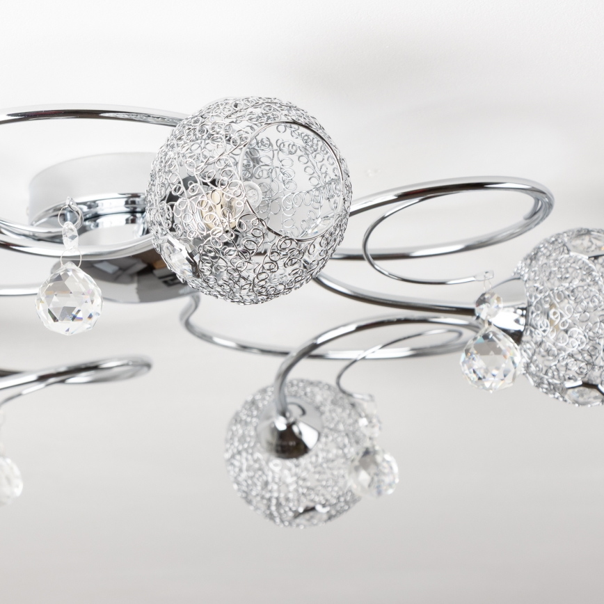 Eglo 32103 - LED påbygget lysekrone VELAGO 5xG9/33W/230V poleret krom