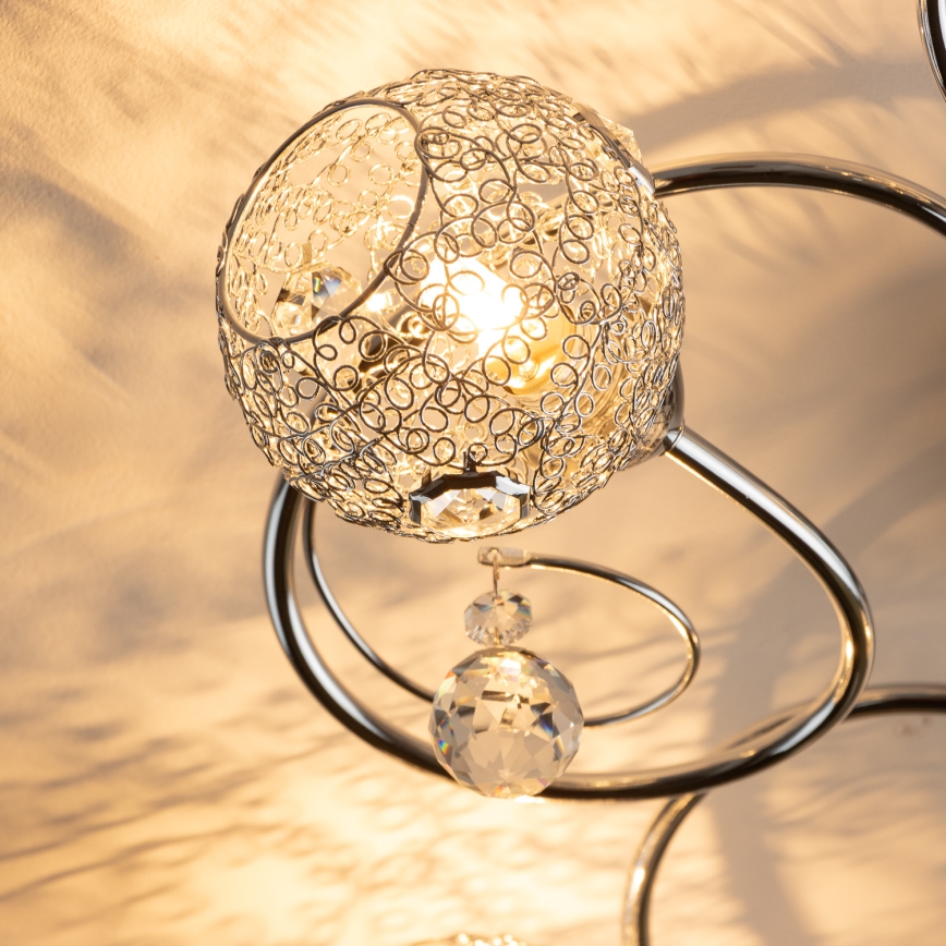 Eglo 32103 - LED påbygget lysekrone VELAGO 5xG9/33W/230V poleret krom