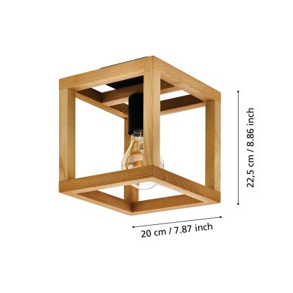 Eglo 32146 - Loftlampe BLACKCROWN 1xE27/40W/230V