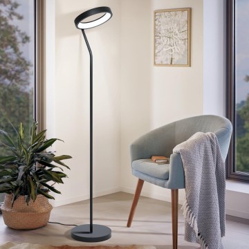 Eglo 32327 - LED RGBW Dæmpbar gulvlampe MARGHERA-C LED/15,5W/230V 2700-6500K sort