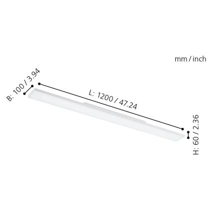Eglo 32349 - LED RGBW dæmpbar loftlampe TURCONA-C LED/34W/230V 2700-6500K + fjernbetjening