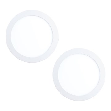 Eglo 32387 - Sæt med 2 x LED indbygningsspots FUEVA LED/15,5W/230V