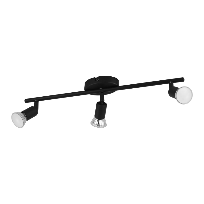 Eglo - LED spotlampe 3xGU10/2,8W/230V 3000K sort