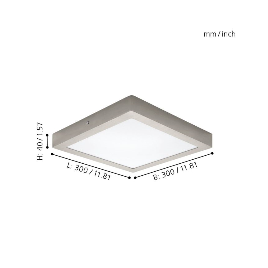 Eglo 32446 - LED loftlampe FUEVA 1 LED/24W/230V