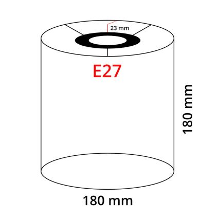 Eglo 32495 - Universel lampeskærm TUNJA E27 diameter 18 cm grå