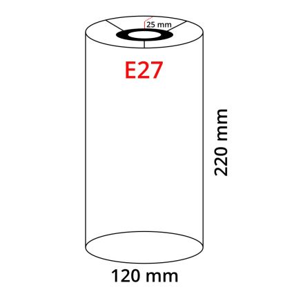 Eglo 32502 - Universel lampskærm TUNJA E27 Ø 12 cm brun
