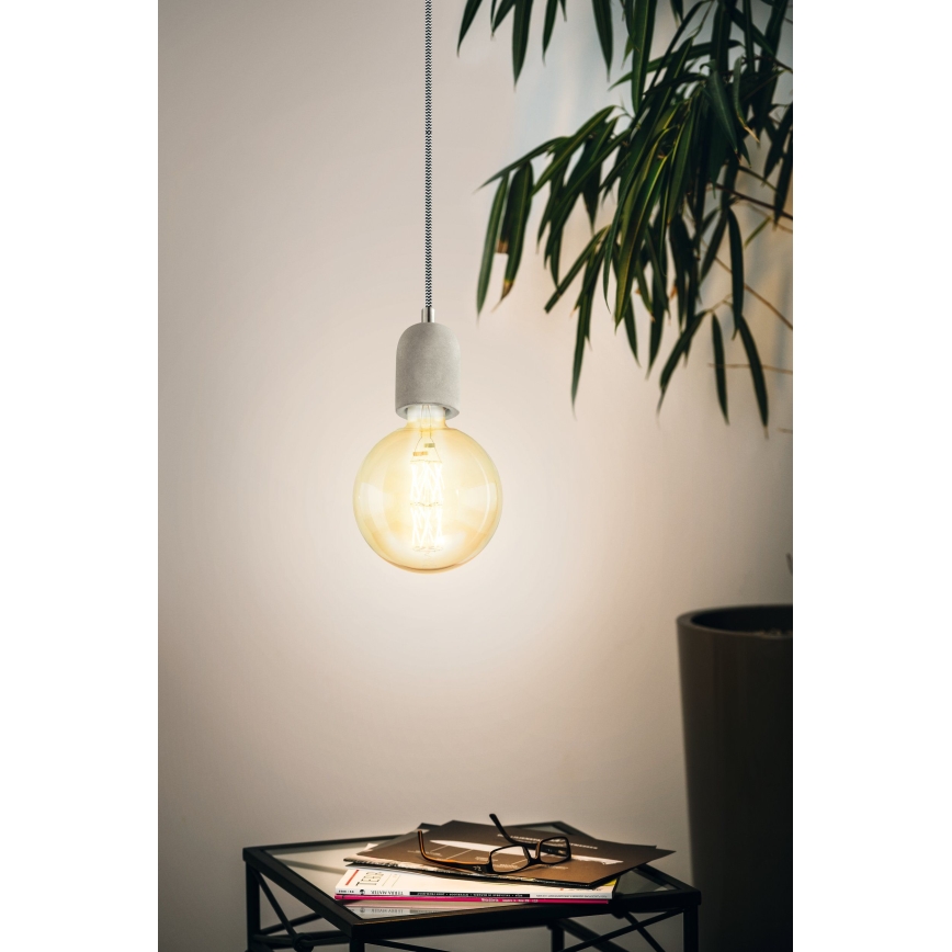 Eglo - Lysekrone i en snor 1xE27/60W/230V