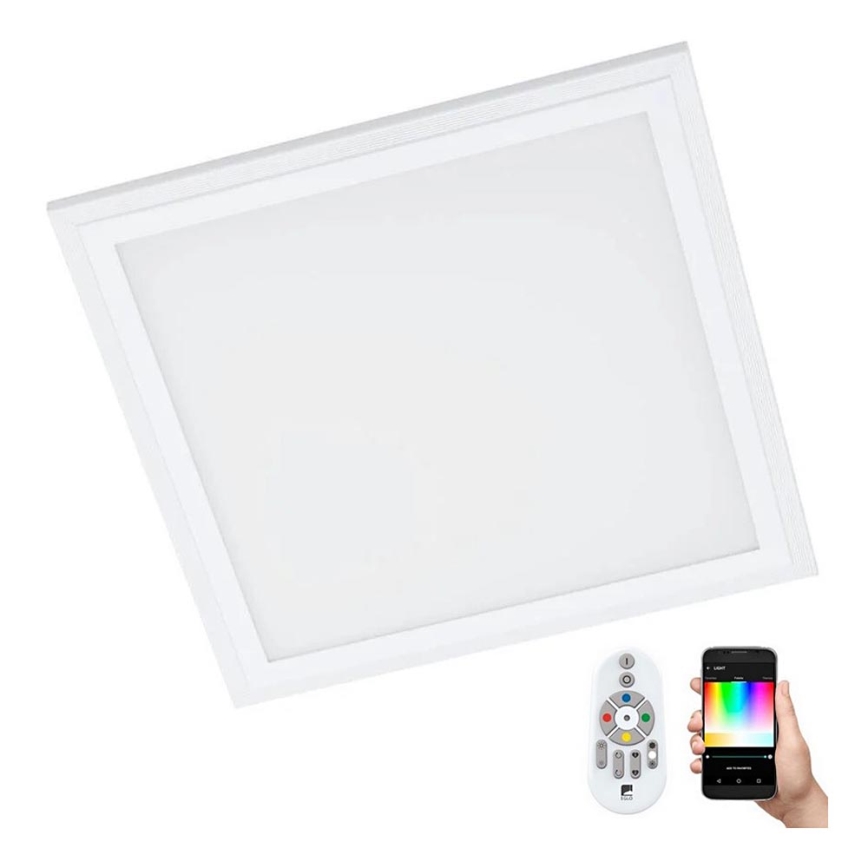 Eglo 32546 - LED loftlampe m. RGBW-farver dæmpbar SALOBRENA-C LED/16W/230V 2700-6500K 30x30 cm hvid