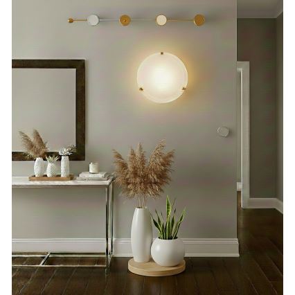 Eglo 32601 - LED loftlampe SALOME LED/11W/230V Ø 30 cm guld/alabasterglas