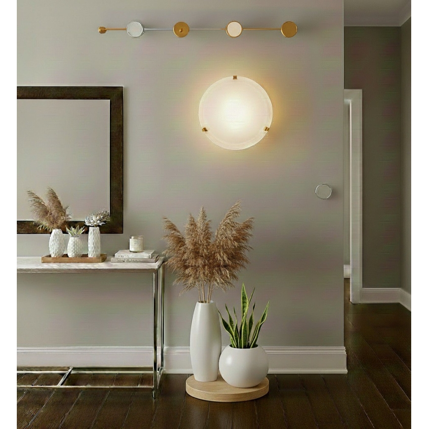 Eglo 32601 - LED loftlampe SALOME LED/11W/230V Ø 30 cm guld/alabasterglas