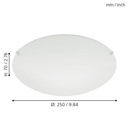 Eglo 32602 - LED-loftlampe MARS LED/11W/230V Ø 25 cm