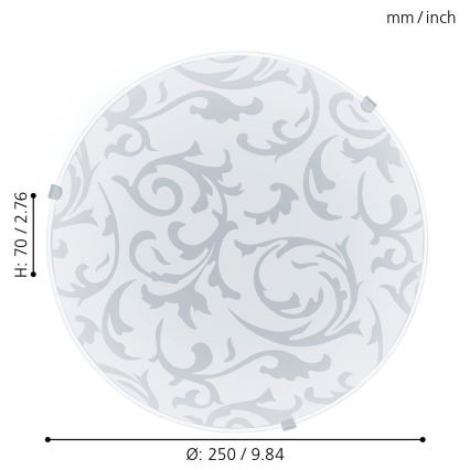 Eglo 32606 - LED-loftlampe MARS LED/11W/230V Ø 25 cm