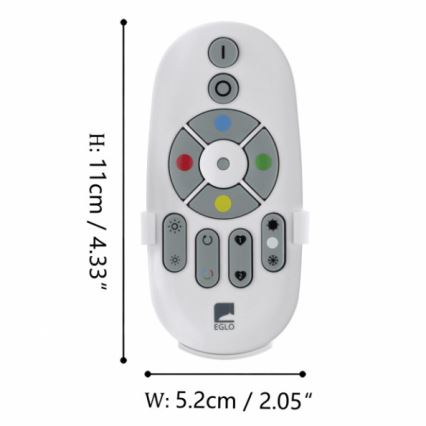 Eglo - Fjernbetjening CONNECT 2xAAA Bluetooth