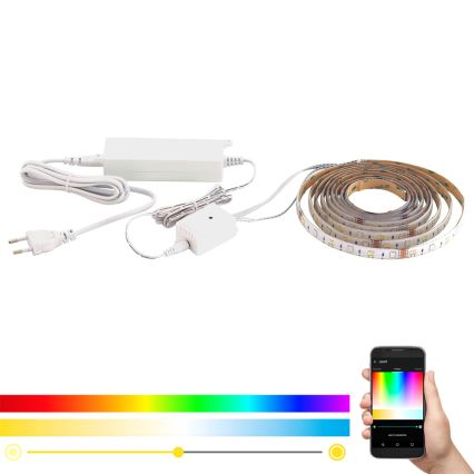 Eglo - LED RGB+CCT-bånd 5 m STRIPE-C LED/16W/230V