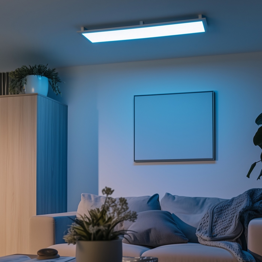 Eglo 32734 - LED RGBW Dæmpbar Fastmonteret/indbygget panel 02.01.2001 SALOBRENA-C LED/34W/230V hvid + fjernbetjening