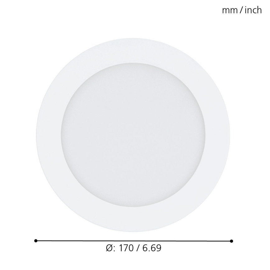 Eglo - LED indbygningslampe dæmpbar RGB-farver FUEVA-C LED/10,5W/230V