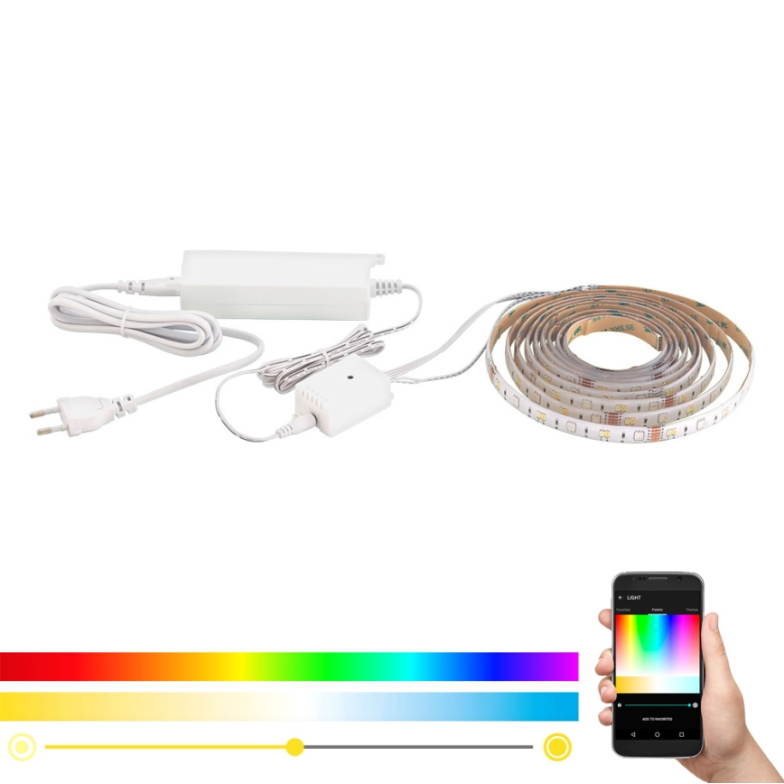 Eglo - LED RGB-strimmel 3m STRIPE-C LED-RGB/11,4W/230V