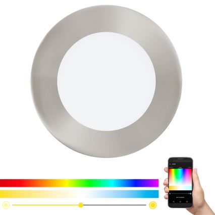 Eglo - LED indbygningslampe dæmpbar RGB-farver FUEVA-C LED/5,4W/230V