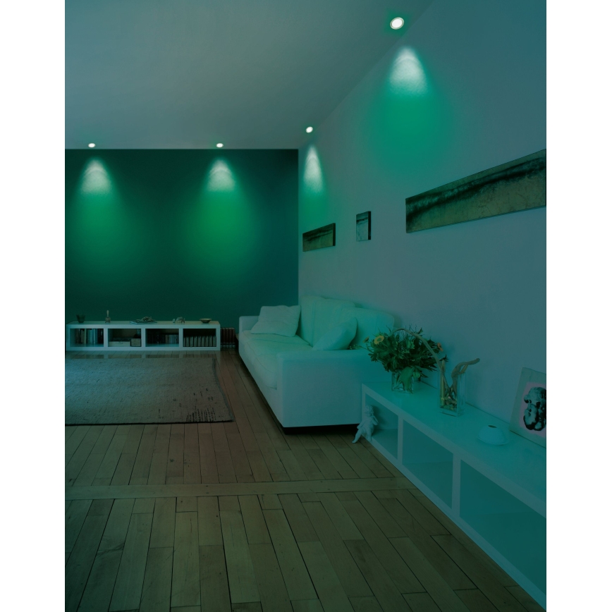 Eglo - LED RGB Dæmpbar indbygningsspot FUEVA-C LED/5,4W/230V Ø 12 cm