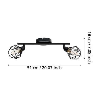 Eglo - LED spotlamper 2xG9/3W/230V