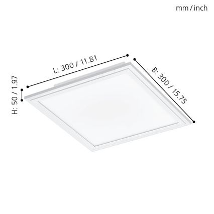 Eglo - LED loftlampe LED/16W/230V