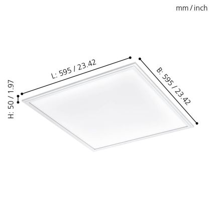 Eglo - LED loftlampe LED/40W/230V