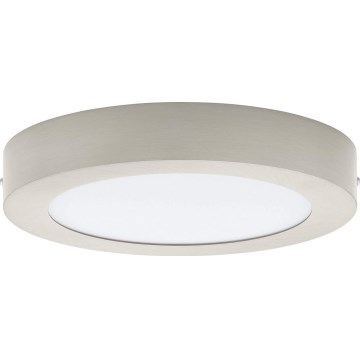 Eglo 32816 - Dæmpbar LED-loftlampe FUEVA LED/17W/230V 3000-6500K Ø 22,5 cm mat krom + fjernbetjening