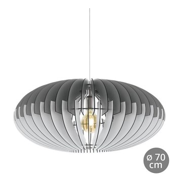 Eglo 32834 - Lysekrone i en snor SOTOS 1xE27/60W/230V diameter 700mm