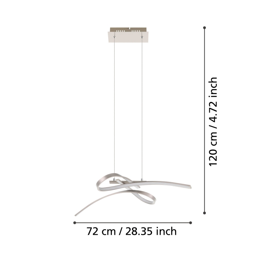 Eglo 32853 - LED-pendel på kabel SYMPHONIE LED/18,9W/230V