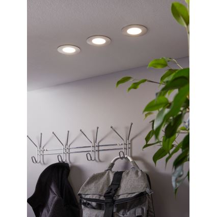 Eglo 32882 - 3x LED indbygningslampe m. RGB-farver dæmpbar FUEVA-C 1xLED/3W/230V