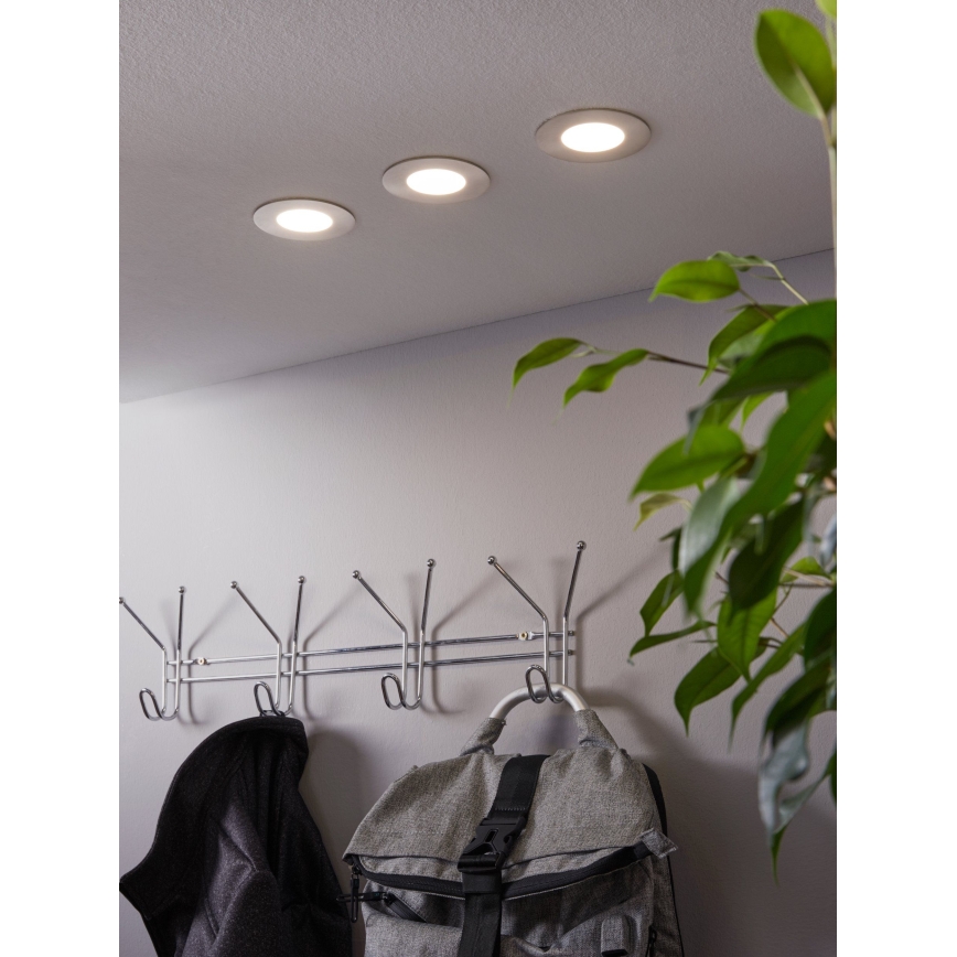 Eglo 32882 - 3x LED indbygningslampe m. RGB-farver dæmpbar FUEVA-C 1xLED/3W/230V