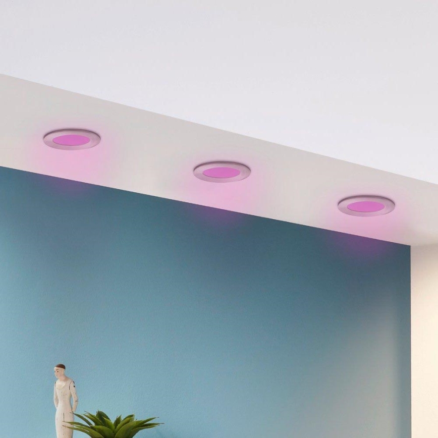 Eglo 32882 - 3x LED indbygningslampe m. RGB-farver dæmpbar FUEVA-C 1xLED/3W/230V