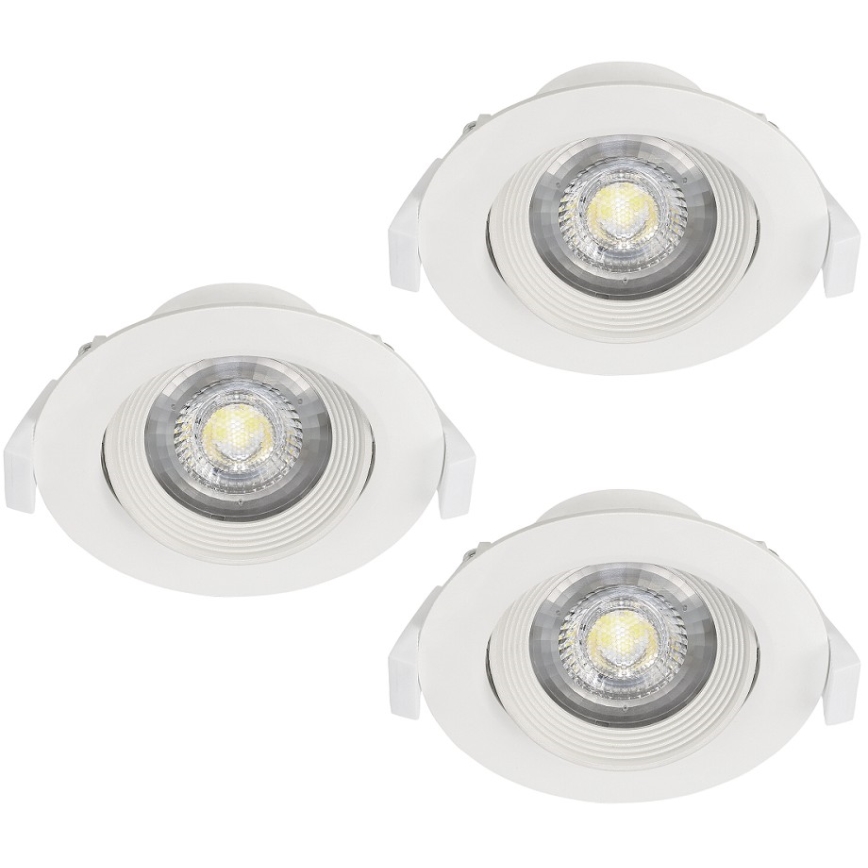 Eglo - 3x indbygningsspot SARTIANO 1xLED/5W/230V
