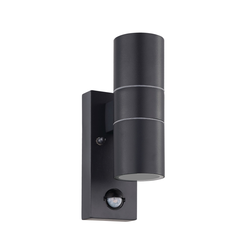 Eglo - LED Udendørs væglampe med sensor 2xGU10/3W/230V IP44