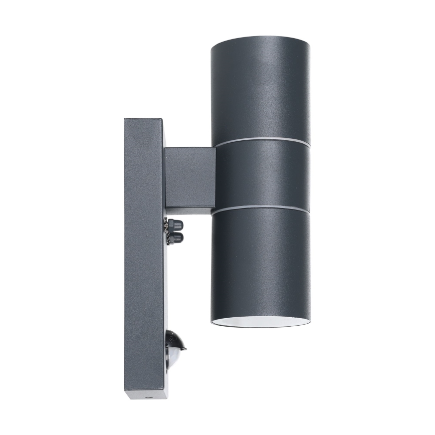 Eglo - LED Udendørs væglampe med sensor 2xGU10/3W/230V IP44