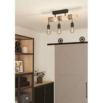 Eglo - Fastmonteret lysekrone TOWNSHEND 3xE27/60W/230V