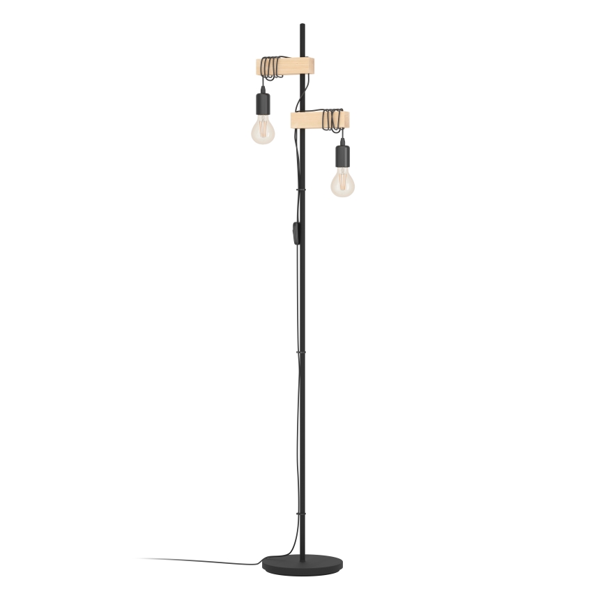 Eglo - Gulvlampe TOWNSHEND 2xE27/10W/230V