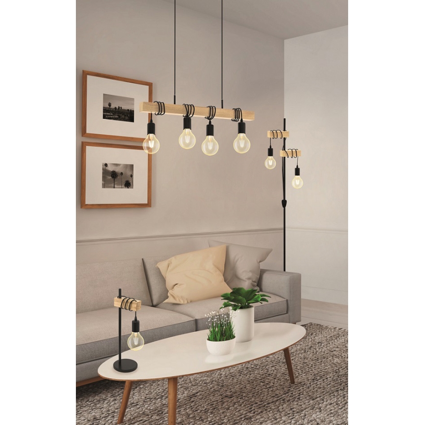Eglo - Gulvlampe TOWNSHEND 2xE27/10W/230V