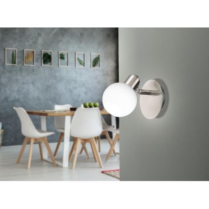 Eglo 32925 - LED dæmpbar vægspot COMBA 1xE14/6W/230V mat krom