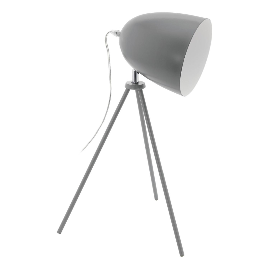 Eglo 33094 - Bordlampe DUNDEE 1xE27/60W/230V grå