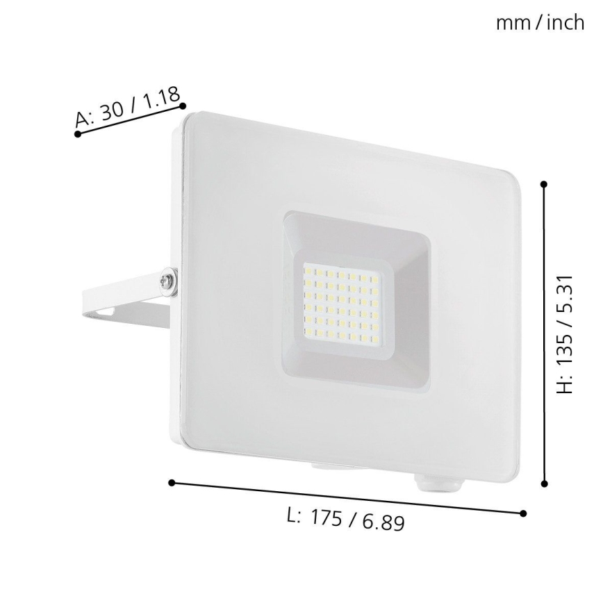 Eglo - LED projektør LED/30W/230V IP65