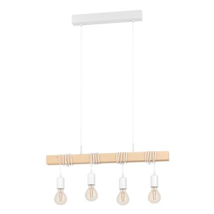 Eglo - Lysekrone i en snor TOWNSHEND 4xE27/60W/230V