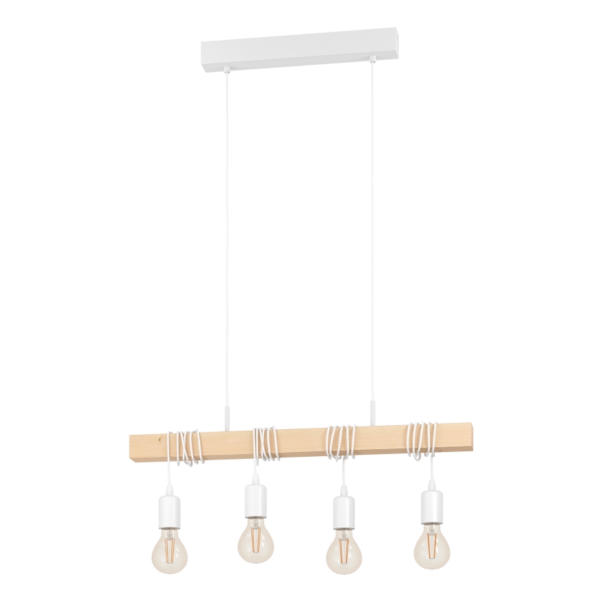 Eglo - Lysekrone i en snor TOWNSHEND 4xE27/60W/230V