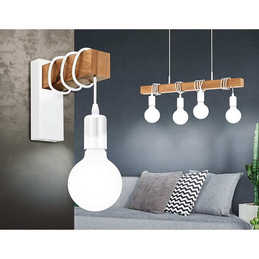 Eglo - Lysekrone i en snor TOWNSHEND 4xE27/60W/230V