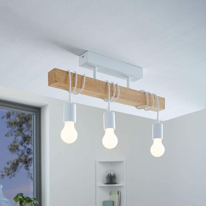 Eglo - Fastmonteret lysekrone TOWNSHEND 3xE27/60W/230V